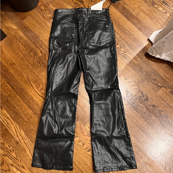 NWT Rag & Bone Casey High Rise Ankle Flare Coated Jean - Picture 5 of 8